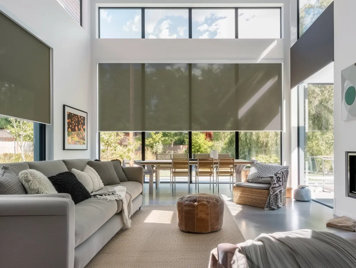 Energy saving roller blinds.